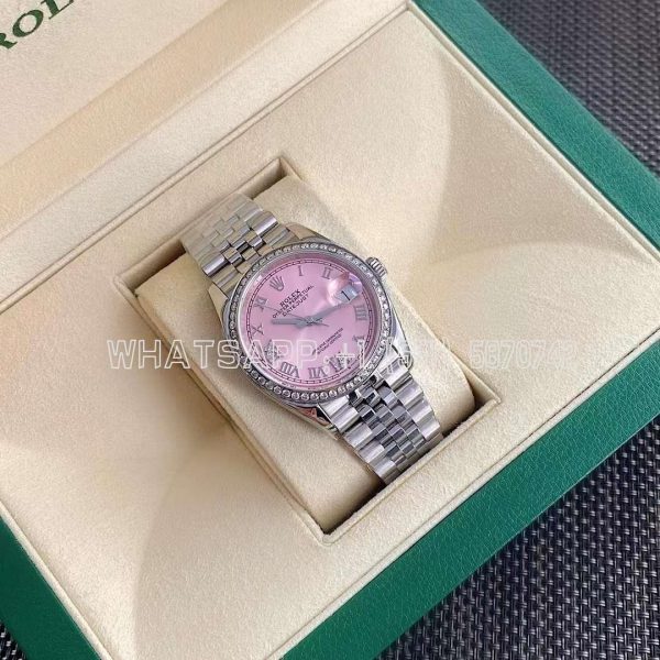 Rolex Datejust 126284RBR-0023 Pink Dial 36mm Jubilee Bracelet