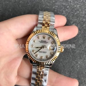 Rolex Datejust 279173 28mm Yellow Gold Diamond and Mother of Pearl Dial GS Factory