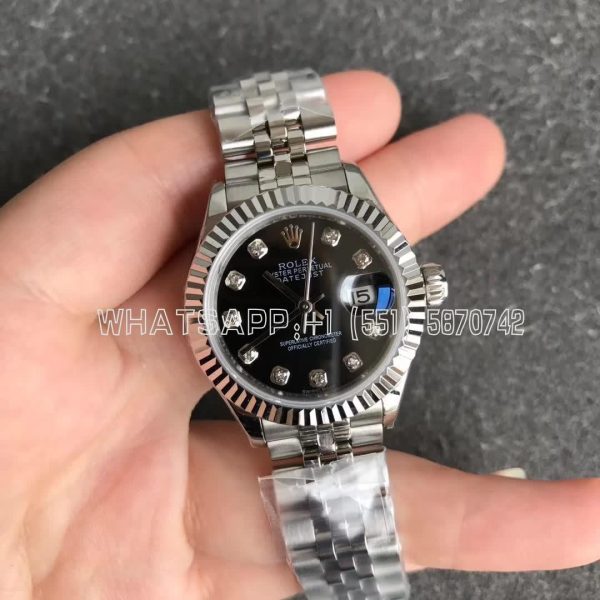 Rolex Datejust 28 279166 Black and Diamond Dial GS Factory