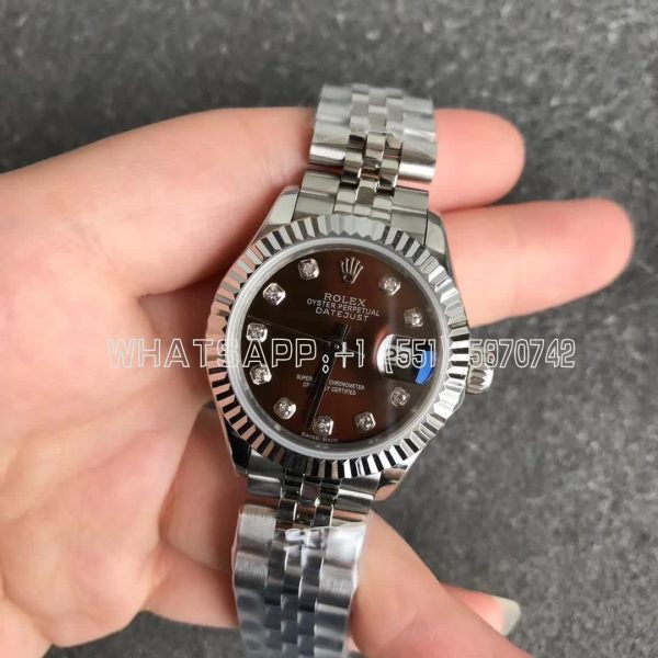 Rolex Datejust 28 279166 Brown and Diamond Dial GS Factory