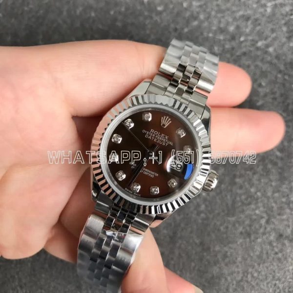 Rolex Datejust 28 279166 Brown and Diamond Dial GS Factory