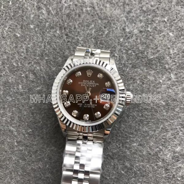 Rolex Datejust 28 279166 Brown and Diamond Dial GS Factory