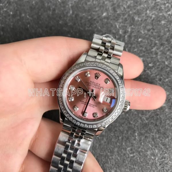 Rolex Datejust 28 279174 Pink and Diamond Dial Diamond Bezel GS Factory