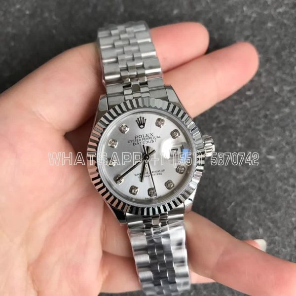 Rolex Datejust 28 279174 Silver and Diamond Dial GS Factory