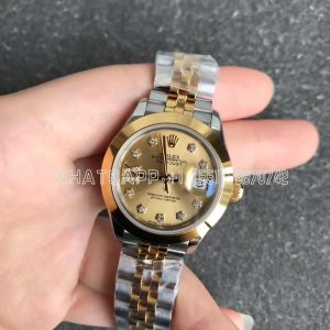 Rolex Datejust 28mm 279163 Yellow Gold Diamond and Champagne Dial GS Factory