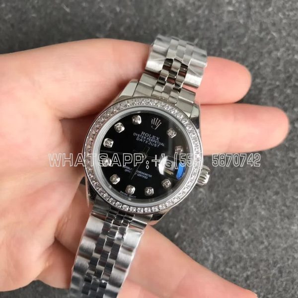 Rolex Datejust 28mm 279166 Black Dial Diamond Bezel GS Factory