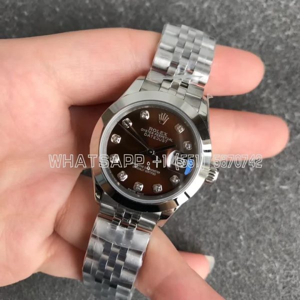 Rolex Datejust 28mm 279166 Brown and Diamond Dial GS Factory