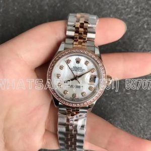 Rolex Datejust 28mm 279171 Stainless Steel & Rose Gold Mother of Pearl Dial Diamond Bezel GS Factory