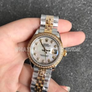 Rolex Datejust 28mm 279173 Yellow Gold Diamond and Mother of Pearl Dial Bezel Diamond GS Factory