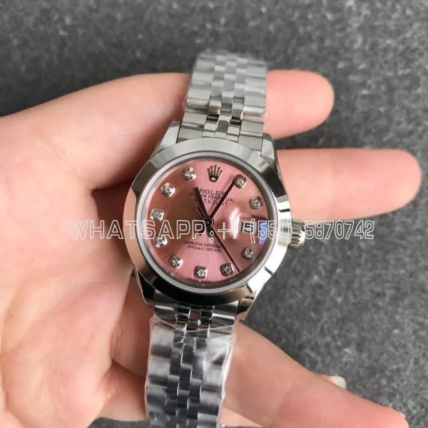 Rolex Datejust 28mm 279174 Pink and Diamond Dial GS Factory