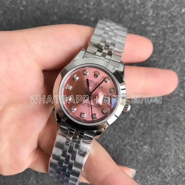 Rolex Datejust 28mm 279174 Pink and Diamond Dial GS Factory