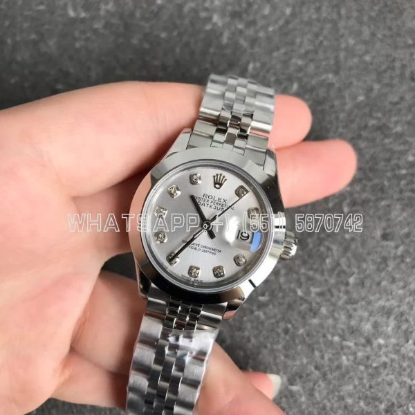 Rolex Datejust 28mm 279174 Silver and Diamond Dial GS Factory