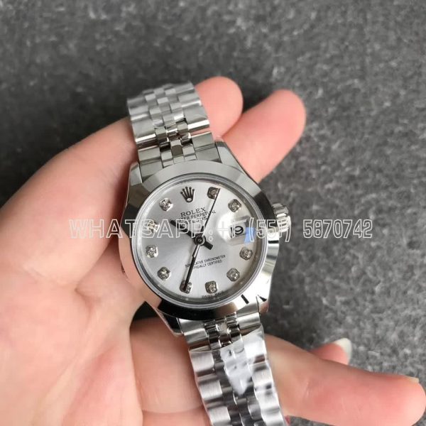 Rolex Datejust 28mm 279174 Silver and Diamond Dial GS Factory