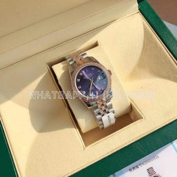 Rolex Datejust 31 Aubergine Purple Diamond Dial Diamond Bezel 278381RBR