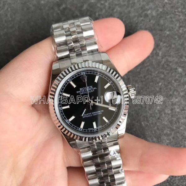 Rolex Datejust 31mm 178274 Black Dial Fluted Bezel Jubilee GS Factory