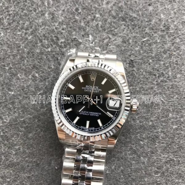 Rolex Datejust 31mm 178274 Black Dial Fluted Bezel Jubilee GS Factory