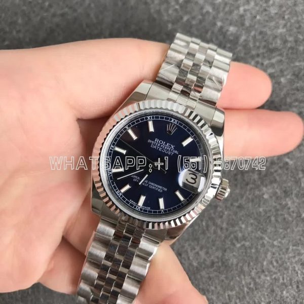 Rolex Datejust 31mm 178274 Blue Dial Fluted Bezel Jubilee GS Factory