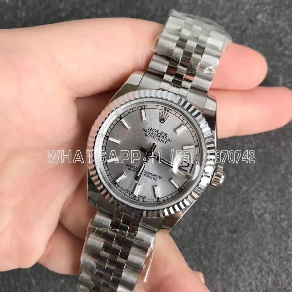 Rolex Datejust 31mm 178274 Silver Dial Fluted Bezel Jubilee GS Factory