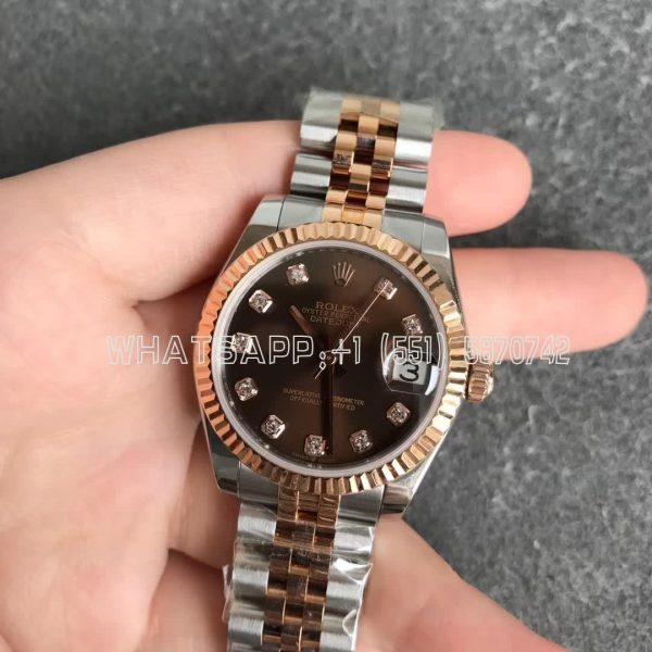 Rolex Datejust 31mm 278271 Stainless Steel and Rose Gold Chocolate colored Dial GS Factory