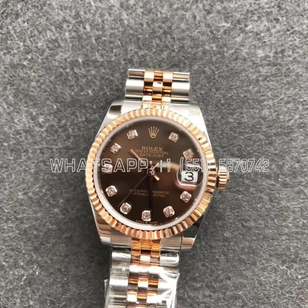 Rolex Datejust 31mm 278271 Stainless Steel and Rose Gold Chocolate colored Dial GS Factory