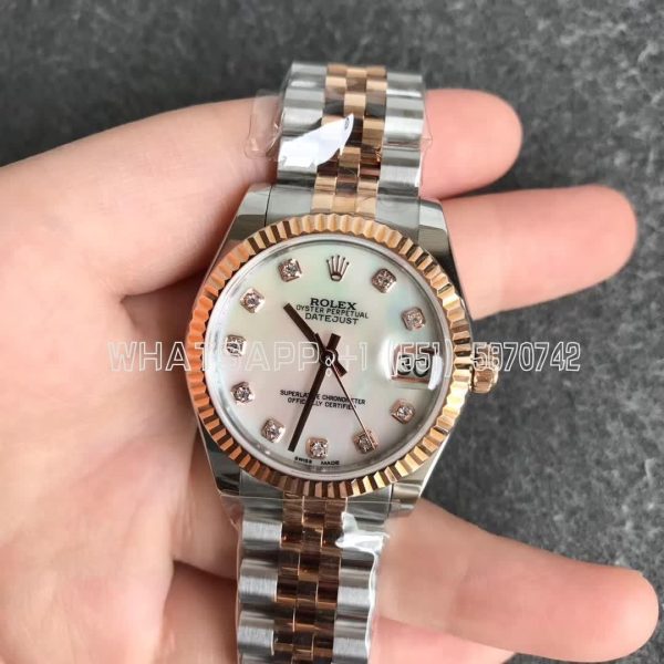 Rolex Datejust 31mm 278271 Stainless Steel and Rose Gold Mother of Pearl Dial GS Factory