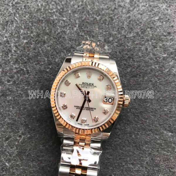 Rolex Datejust 31mm 278271 Stainless Steel and Rose Gold Mother of Pearl Dial GS Factory