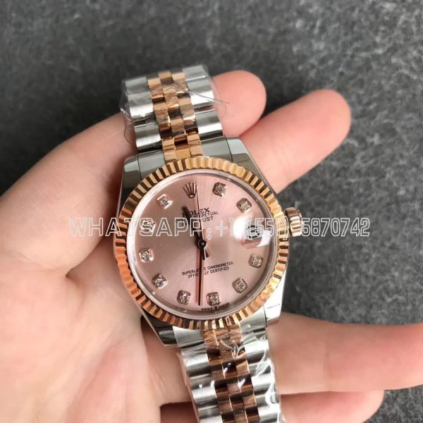 Rolex Datejust 31mm 278271 Stainless Steel and Rose Gold Pink Dial GS Factory