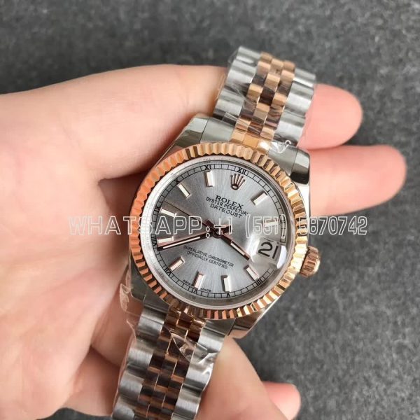 Rolex Datejust 31mm 278271 Stainless Steel and Rose Gold Silver Dial GS Factory