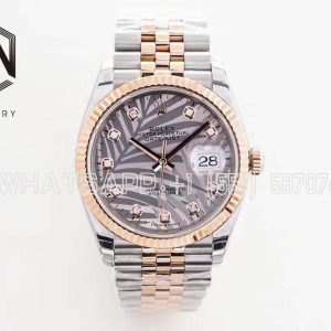 Rolex Datejust 36 126231 EWF Rose Gold & SS 904L Silver Dial Jubilee Swiss 3235