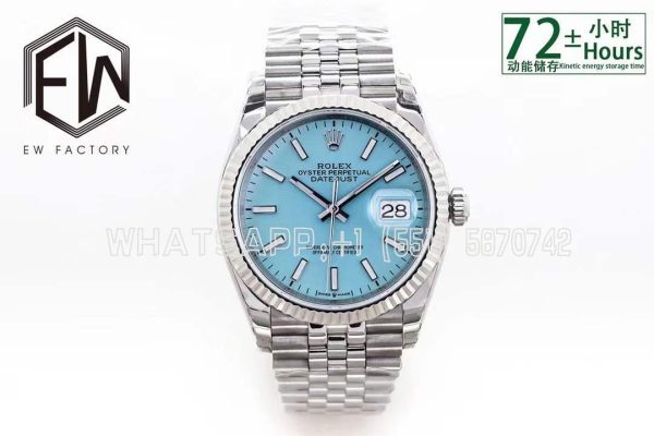 Rolex Datejust 36 126234 EWF SS 904L Tiffany Blue Dial Jubilee Swiss 3235