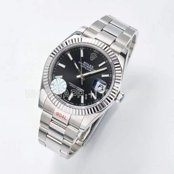 Rolex Datejust 41 126334 WF SS 904L Black Dial Oyster Bracelet Swiss VR 3235