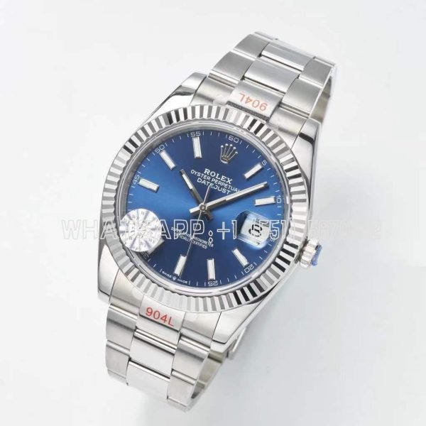 Rolex Datejust 41 126334 WF SS 904L Blue Dial Oyster Bracelet Swiss VR 3235