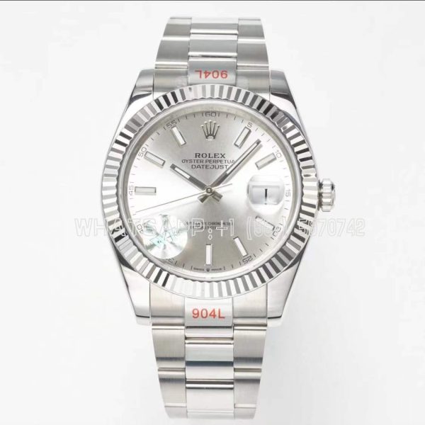 Rolex Datejust 41 126334 WF SS 904L Silver Dial Oyster Bracelet Swiss VR 3235