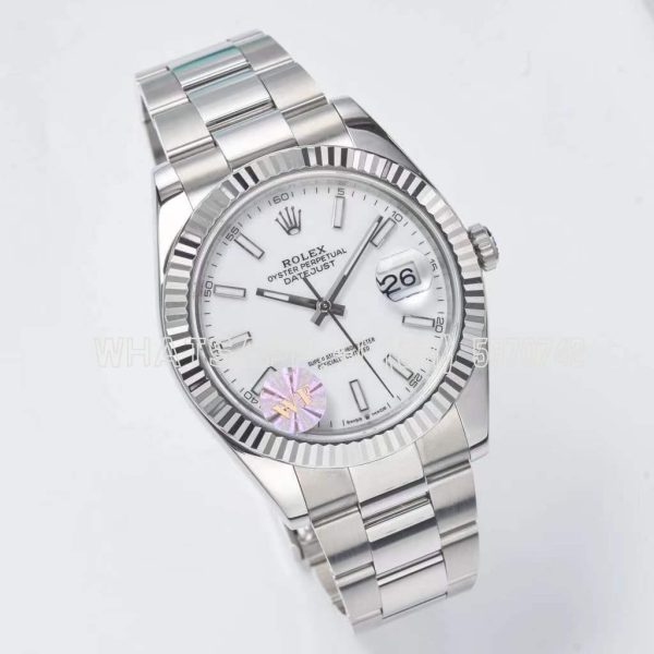 Rolex Datejust 41 126334 WF SS 904L White Dial Oyster Bracelet Swiss VR 3235