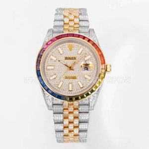 Rolex Datejust 41mm 1263341 Diamond Dial in Yellow Gold on Jubilee Bracelet ETA3235