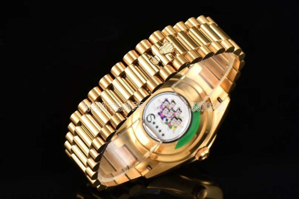 Rolex Day-Date 36 128238 Turquoise Diamond Roman Dial in Yellow Gold CS Factory