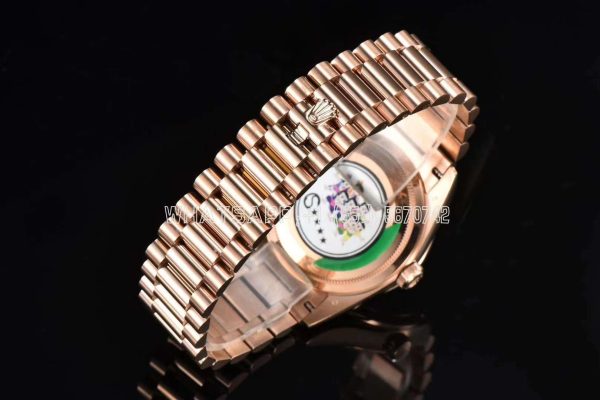 Rolex Day-Date 36 m128345rbr Green Aventurine Diamond Roman Dial Diamond Bezel in Rose Gold CS Factory