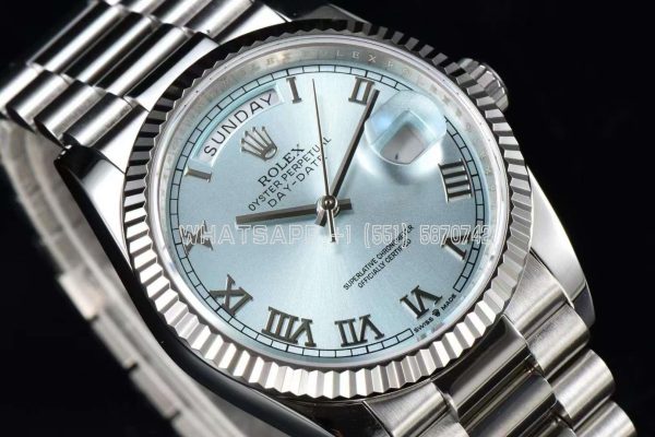 Rolex Day-Date 36mm Blue Dial in stainless steels