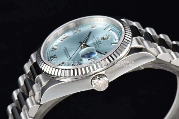 Rolex Day-Date 36mm Blue Dial in stainless steels