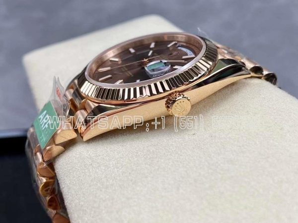 Rolex Day-Date 40mm 228235 Brown Dial Rose Gold VR3255 AR Factory