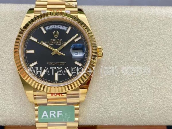 Rolex Day-Date 40mm 228238 Black Dial Yellow Gold VR3255 AR Factory