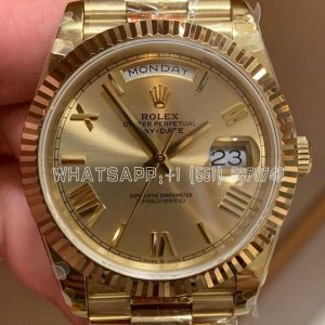 Rolex Day-Date 40mm 228238 Champagne Dial with Roman Marker in Yellow Gold GMF