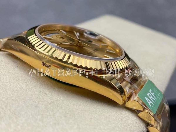 Rolex Day-Date 40mm 228238 Champagne Stick Dial Yellow Gold VR3255 AR Factory