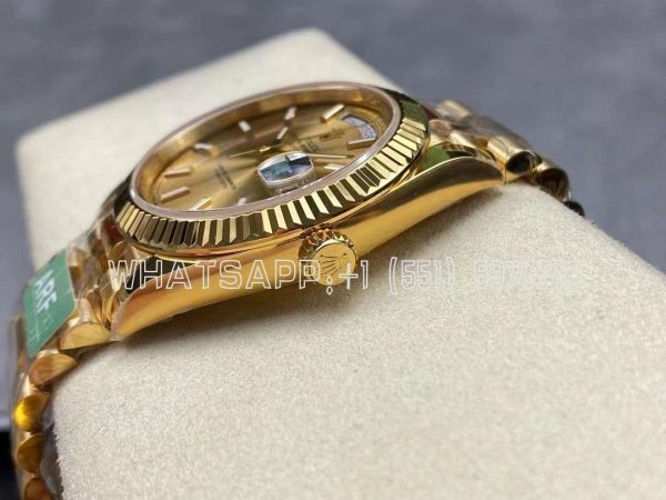 Rolex Day-Date 40mm 228238 Champagne Stick Dial Yellow Gold VR3255 AR Factory