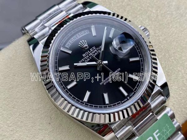 Rolex Day-Date 40mm 228239 Black Dial 904L Steel VR3255 AR Factory