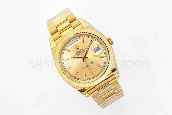 Rolex Day-Date 40mm EWF YG Champagne Dial Swiss 2836