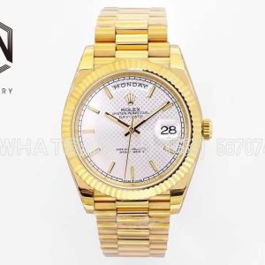 Rolex Day-Date 40mm EWF YG Silver Dial Swiss 2836