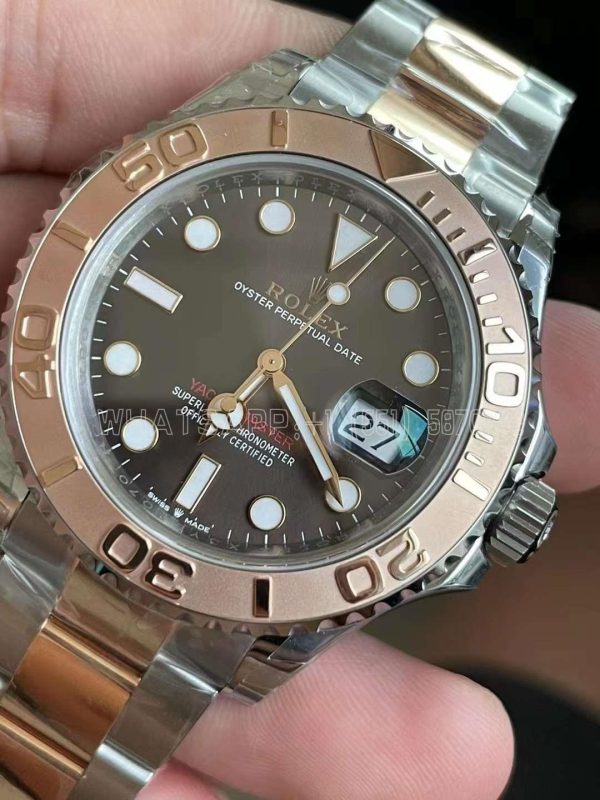 Rolex Yacht-Master 40 126621 Everose Rolesor Superlumed Brown Dial VR3235 VS Factory