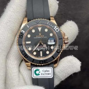 Rolex Yacht-Master Rose Gold Oysterflex Black Dial 40mm C+ Cplus Factory