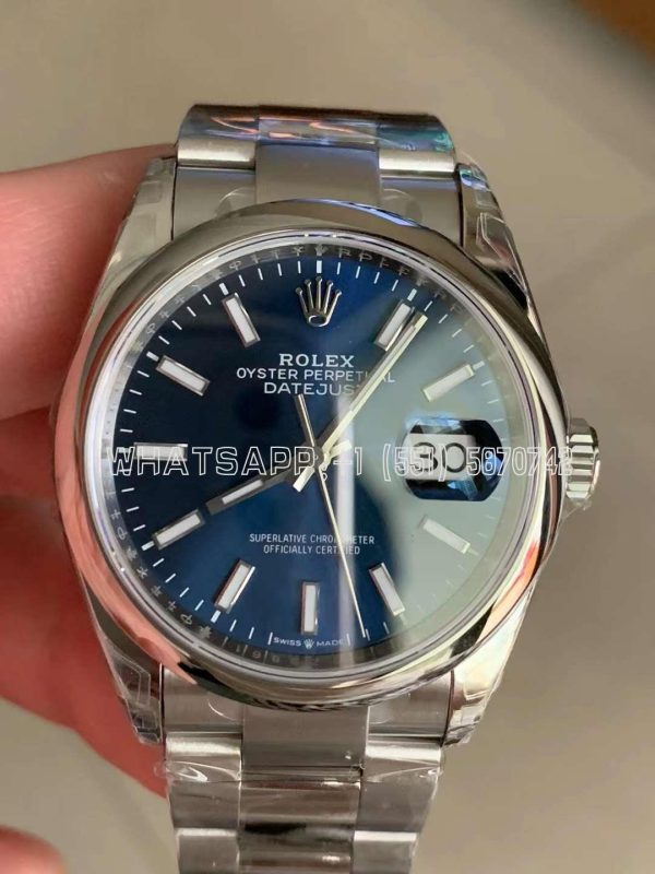 Rolex Datejust 36 126200-0006 Bright Blue Index Dial AR Factory